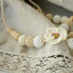 FrejaToys White Poppy Nursing Necklace - Baby Carrier AccessoriesLittle Zen One