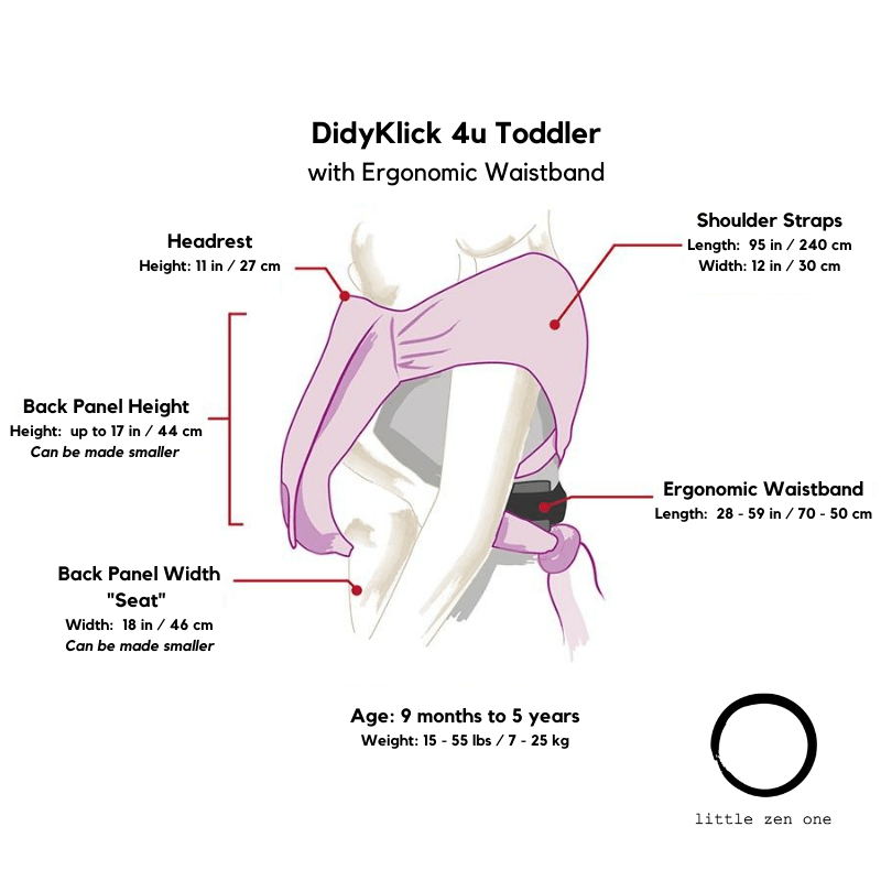 Graphite DidyKlick 4u Toddler by Didymos - Half Buckle CarrierLittle Zen One4048554407629