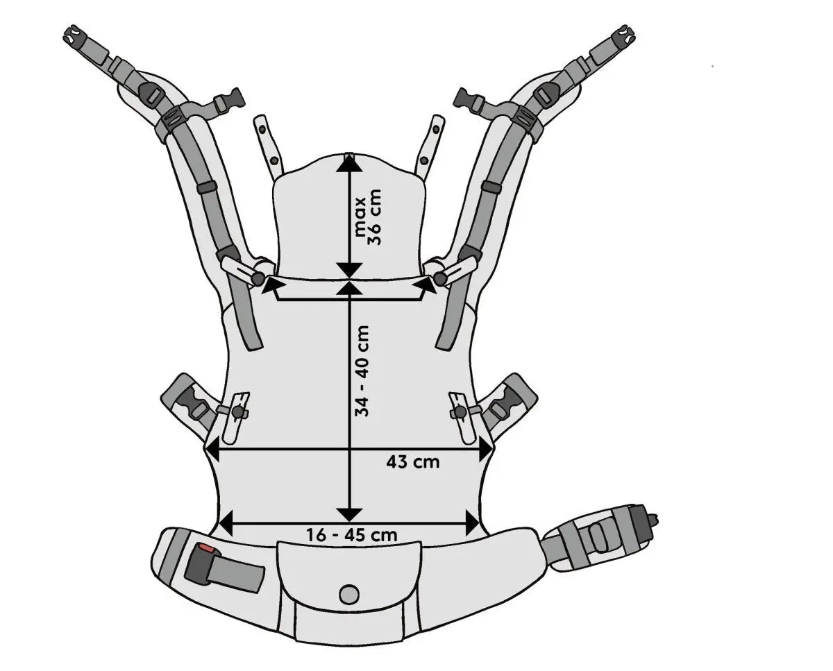 Grey LennyUpGrade with Mesh by LennyLamb - Buckle CarrierLittle Zen One5907557732666