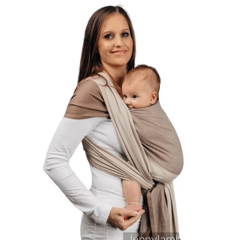 Herringbone Cafe Latte Woven Wrap