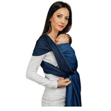 Herringbone Cobalt Woven Wrap