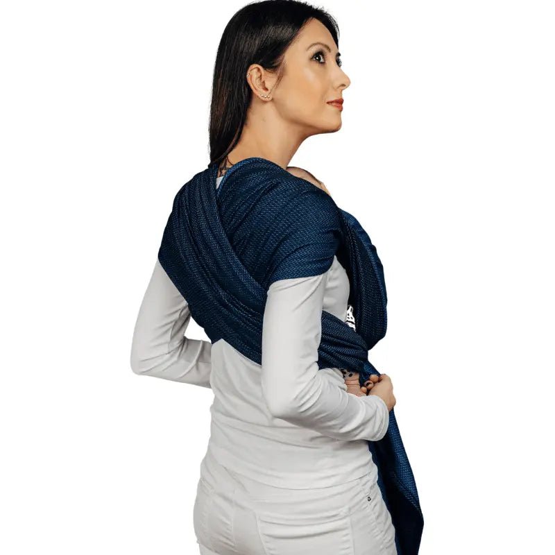 Herringbone Cobalt Woven Wrap by LennyLamb - Woven WrapLittle Zen One5907557745864