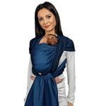 Herringbone Cobalt Woven Wrap