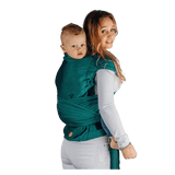 Herringbone Emerald Preschool Half Buckle by LennyLamb - Half Buckle CarrierLittle Zen One