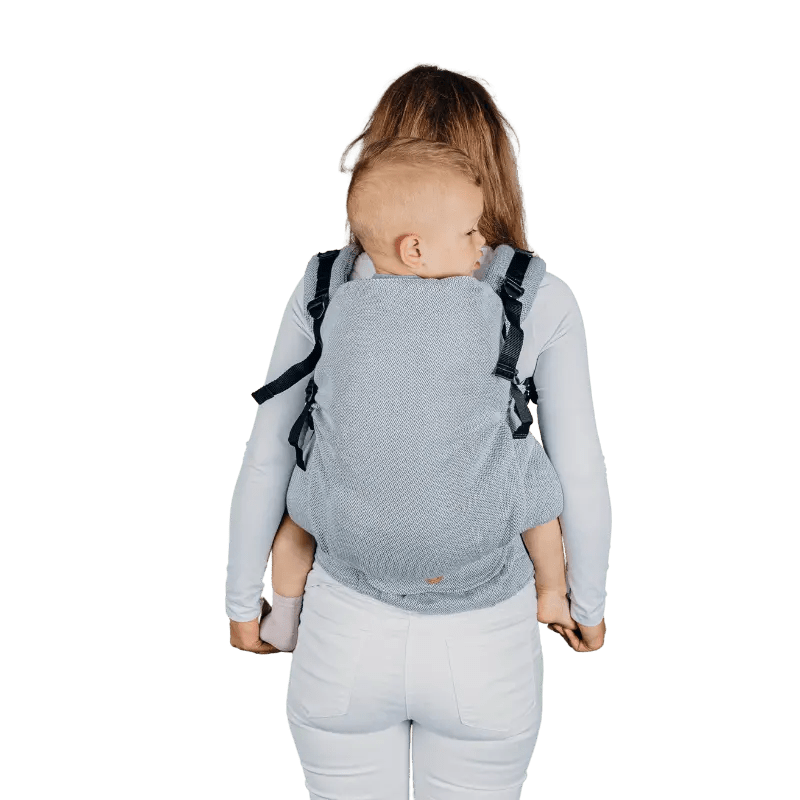 Herringbone Grey LennyPreschool Carrier by LennyLamb - Buckle CarrierLittle Zen One5907557769600
