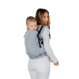 Herringbone Grey Preschool Carrier by LennyLamb - Buckle CarrierLittle Zen One
