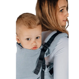 Herringbone Grey Preschool Carrier by LennyLamb - Buckle CarrierLittle Zen One