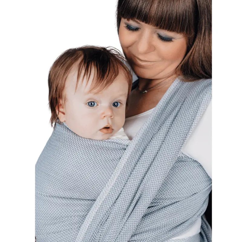 Herringbone Grey Woven Wrap by LennyLamb - Woven WrapLittle Zen One5901769642058