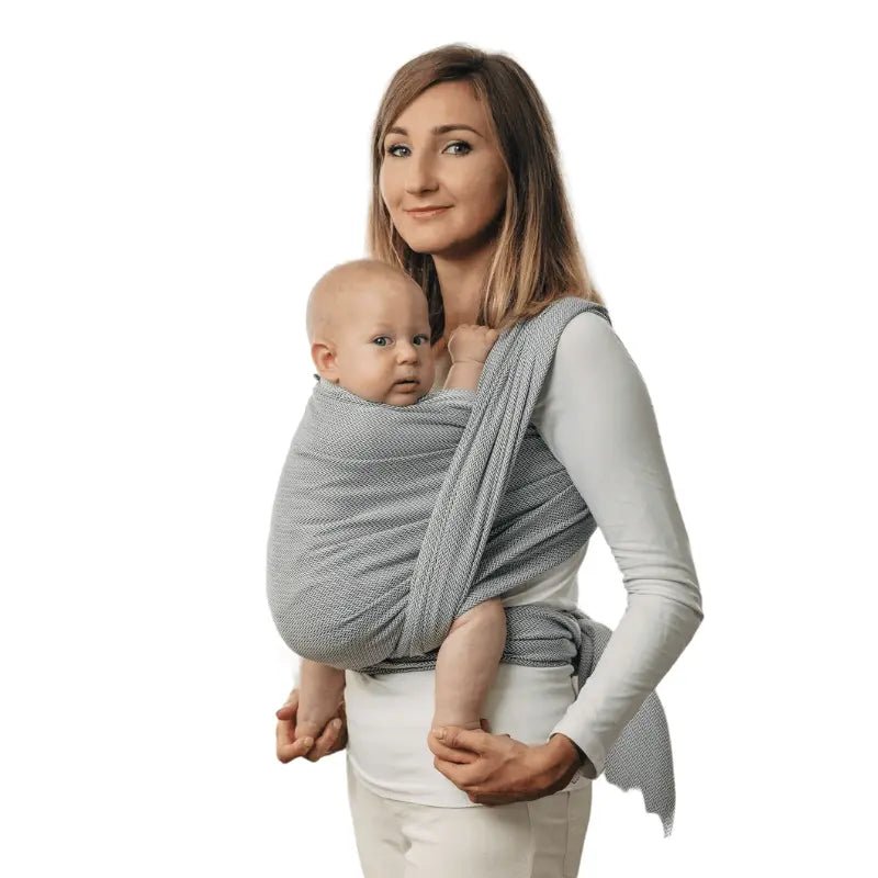 Herringbone Grey Woven Wrap