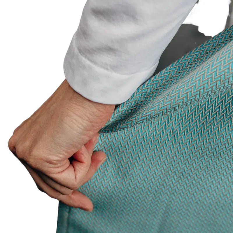 Herringbone Mint Woven Wrap