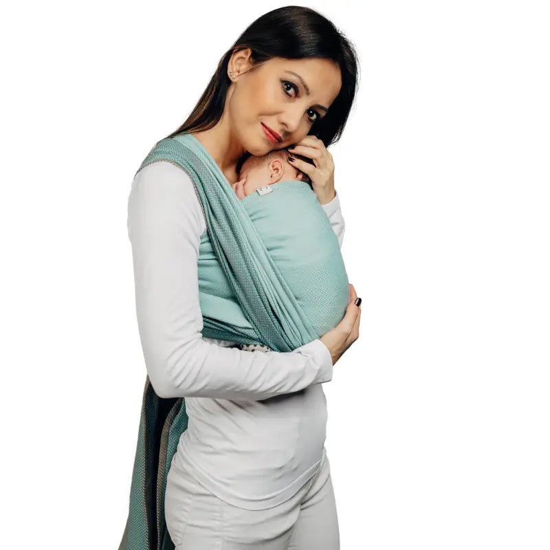 Herringbone Mint Woven Wrap by LennyLamb - Woven WrapLittle Zen One5907557767781
