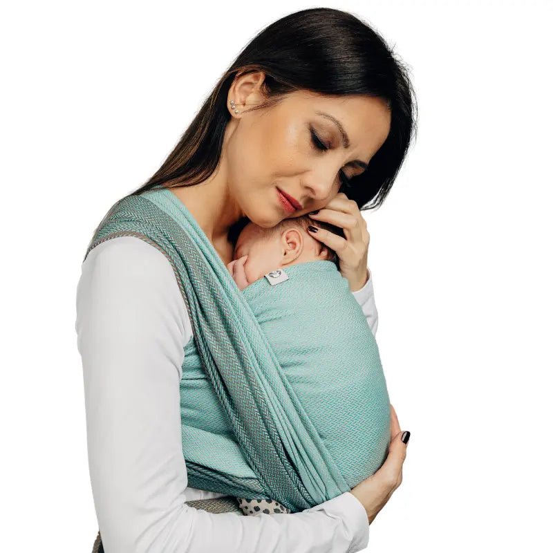 Herringbone Mint Woven Wrap by LennyLamb - Woven WrapLittle Zen One5907557767781