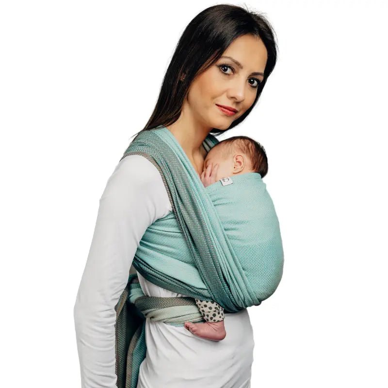 Herringbone Mint Woven Wrap by LennyLamb - Woven WrapLittle Zen One5907557767781