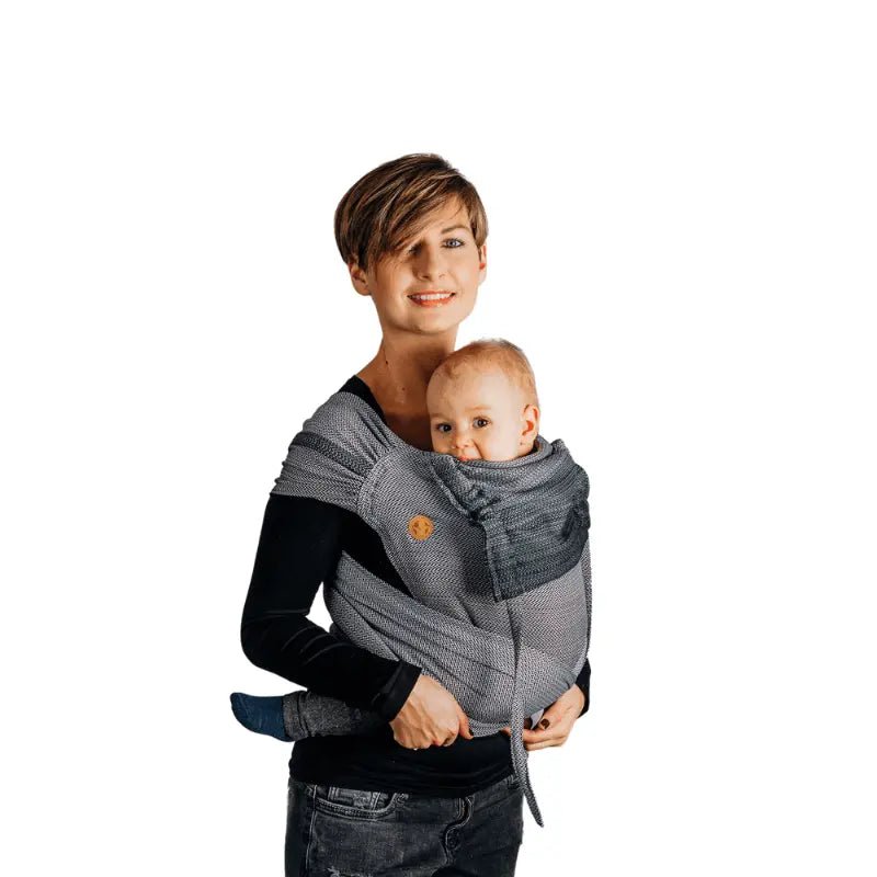 Herringbone Ombre Grey Wrap Tai Mei Tai