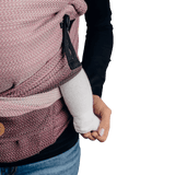 Herringbone Ombre Pink LennyHybrid Half Buckle by LennyLamb - Half Buckle CarrierLittle Zen One5907557751872