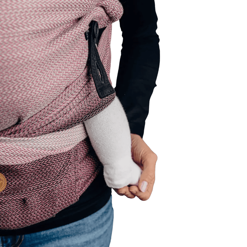 Herringbone Ombre Pink LennyHybrid Half Buckle by LennyLamb - Half Buckle CarrierLittle Zen One5907557751872