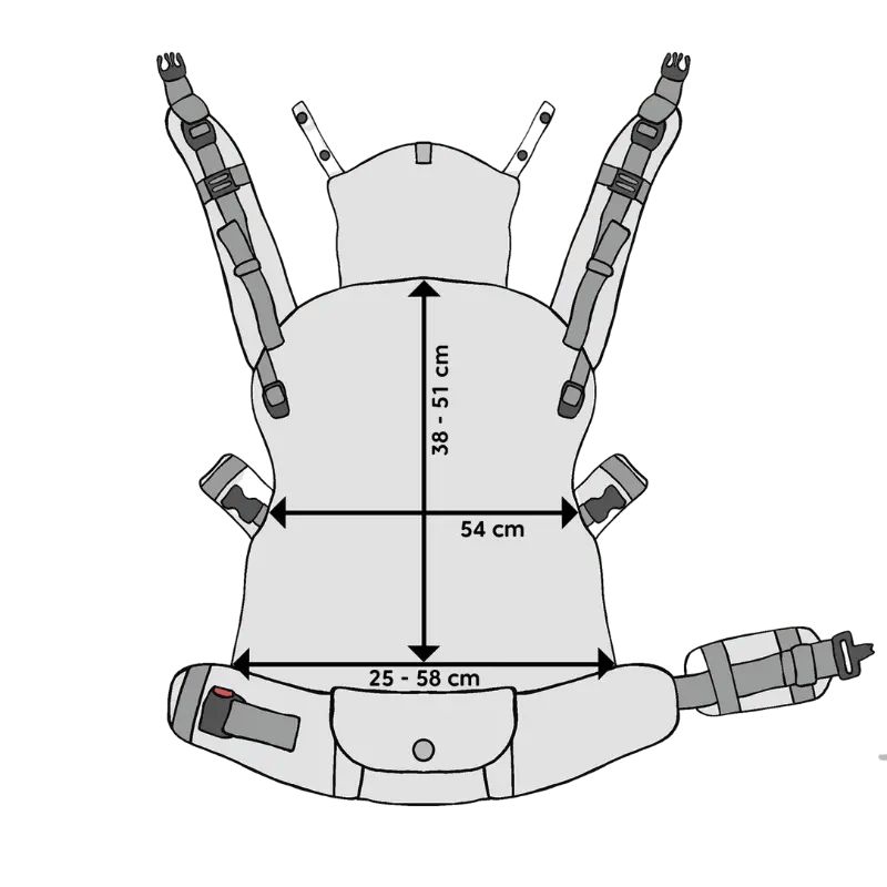 Herringbone Ombre Pink LennyPreschool Carrier by LennyLamb - Buckle CarrierLittle Zen One5907557753685