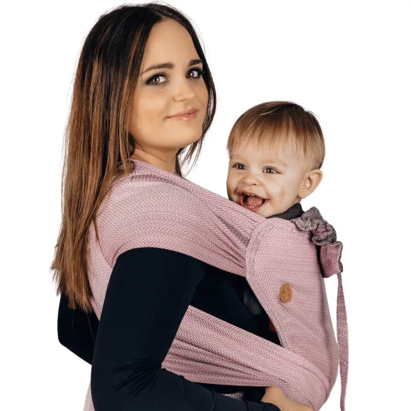 Herringbone Ombre Pink Wrap Tai Mei Tai