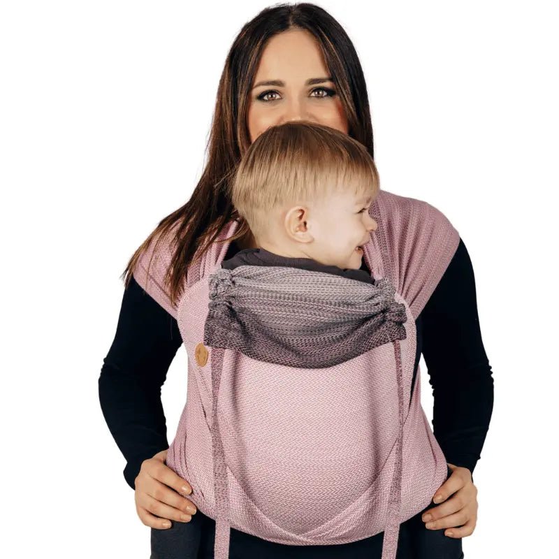 Herringbone Ombre Pink Wrap Tai Mei Tai