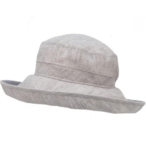 Linen Chambray Sun Protection Classic Hat - Grey - Baby Carrier AccessoriesLittle Zen One628185357872