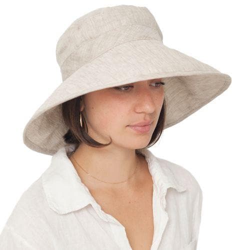 Linen Sun Protection Classic Hat - Almond - Baby Carrier AccessoriesLittle Zen One628185358077