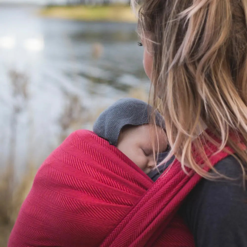 Lisca Burgundy Woven Wrap by Didymos - Woven WrapLittle Zen One