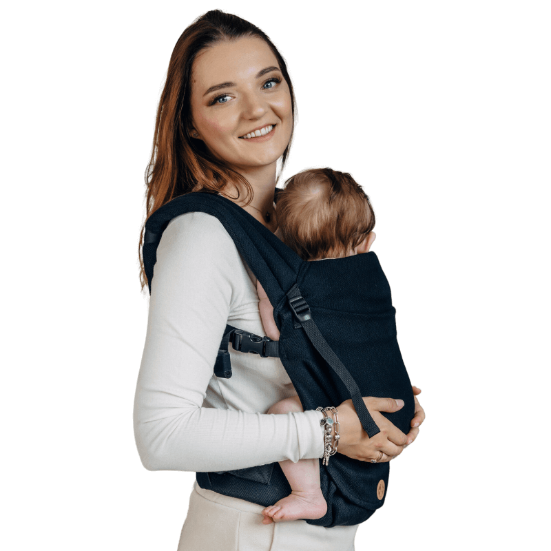 Little Herringbone Black LennyLight Carrier by LennyLamb - Buckle CarrierLittle Zen One5907557780643