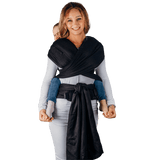 Little Herringbone Black Preschool Half Buckle by LennyLamb - Half Buckle CarrierLittle Zen One
