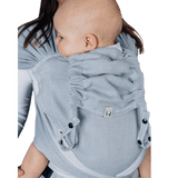 Little Herringbone Grey Half Buckle by LennyLamb - Half Buckle CarrierLittle Zen One