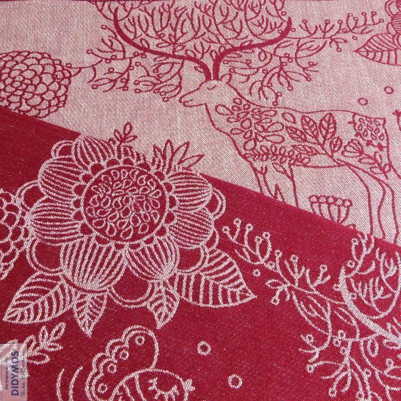 Magic Forest Crimson hemp Woven Wrap by Didymos - Woven WrapLittle Zen One
