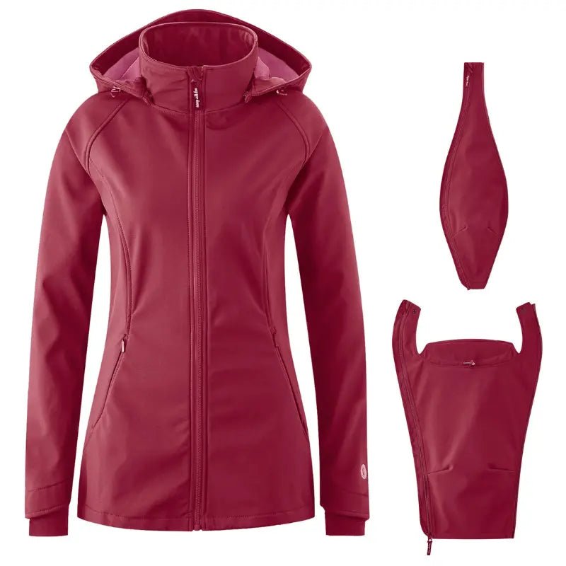 Mamalila Allrounder Berry Softshell Maternity and Babywearing Jacket - Babywearing OuterwearLittle Zen One4251054511721