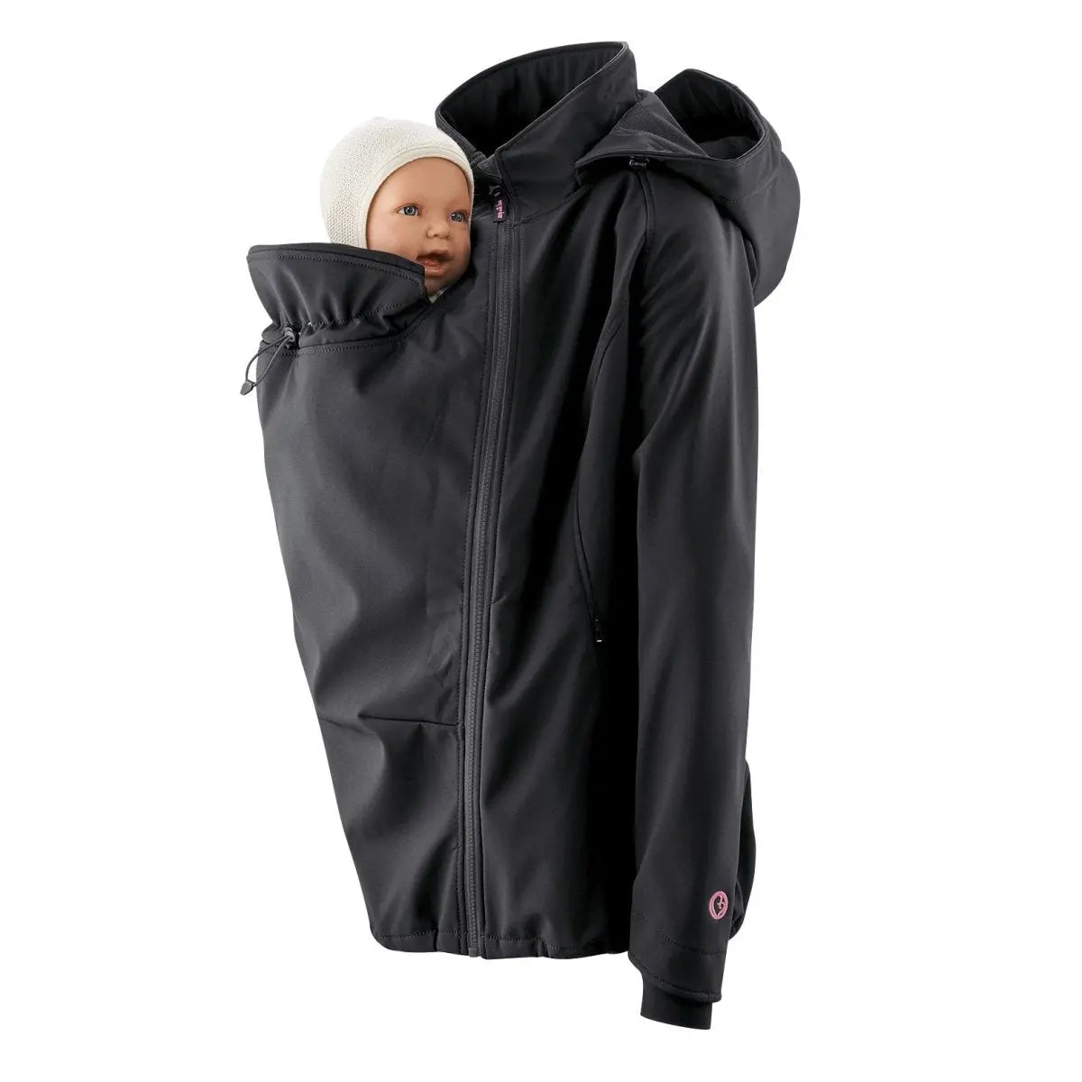 Mamalila Allrounder Black Softshell Maternity and Babywearing Jacket - Babywearing OuterwearLittle Zen One4251054512469