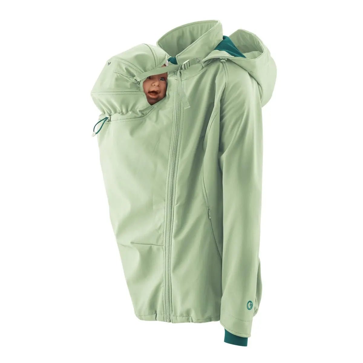 Mamalila Allrounder Mint Softshell Maternity and Babywearing Jacket Babywearing