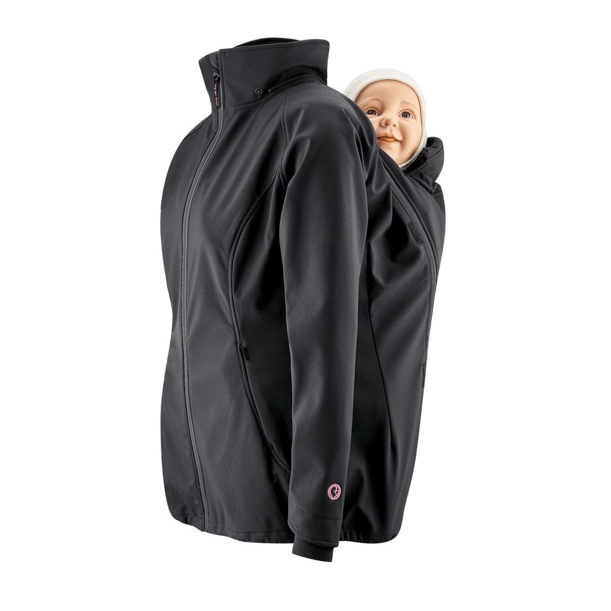 Mamalila Allrounder Softshell Babywearing Jacket Black - Babywearing OuterwearLittle Zen One4251054512469