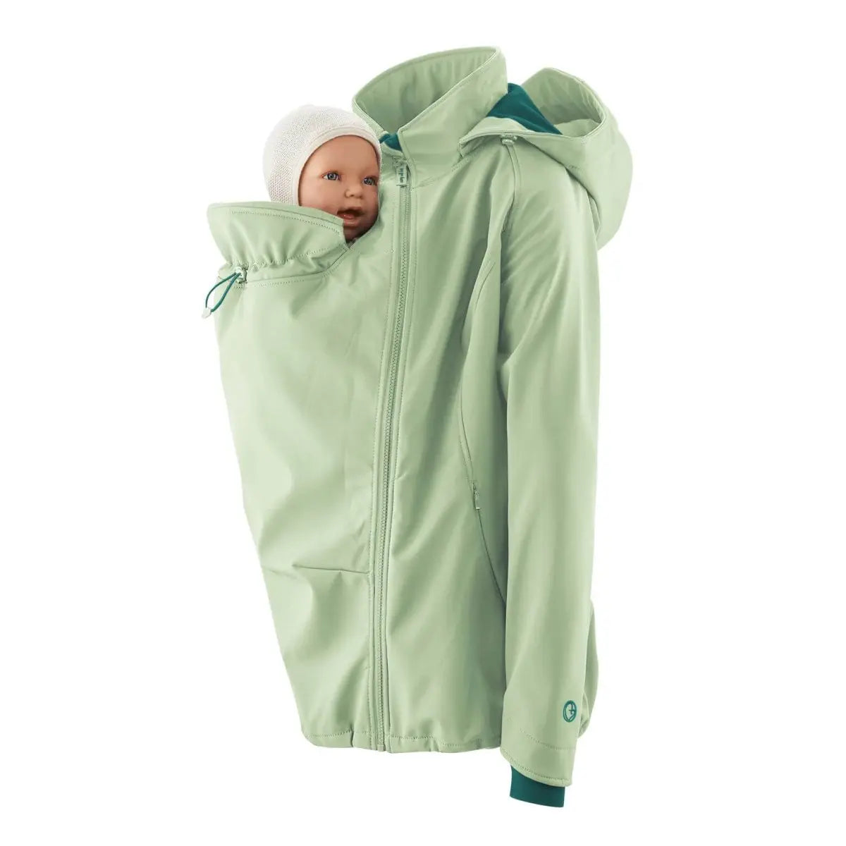 Mamalila Allrounder Softshell Babywearing Jacket Mint - Babywearing OuterwearLittle Zen One4251054513398