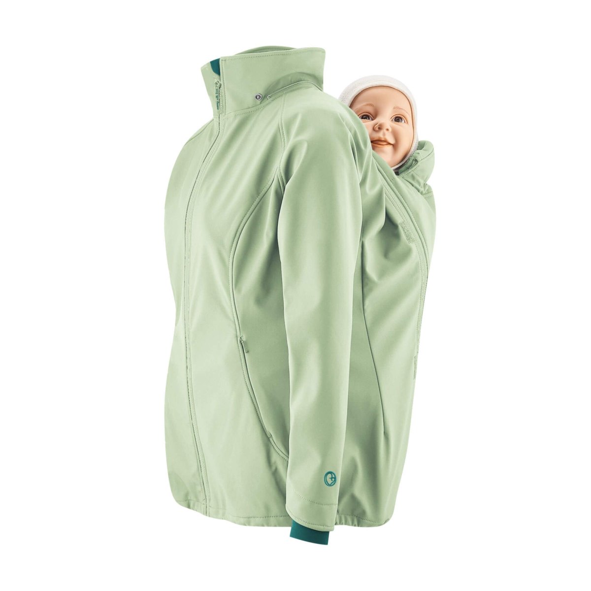 Mamalila Allrounder Softshell Babywearing Jacket Mint - Babywearing OuterwearLittle Zen One4251054513398
