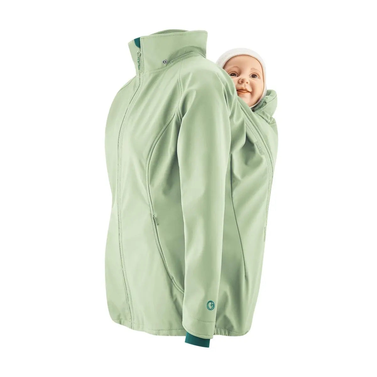 Mamalila Allrounder Softshell Babywearing Jacket Mint - Babywearing OuterwearLittle Zen One4251054513398