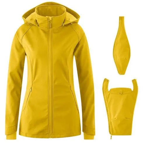 Mamalila Allrounder Yellow Softshell Maternity and Babywearing Jacket