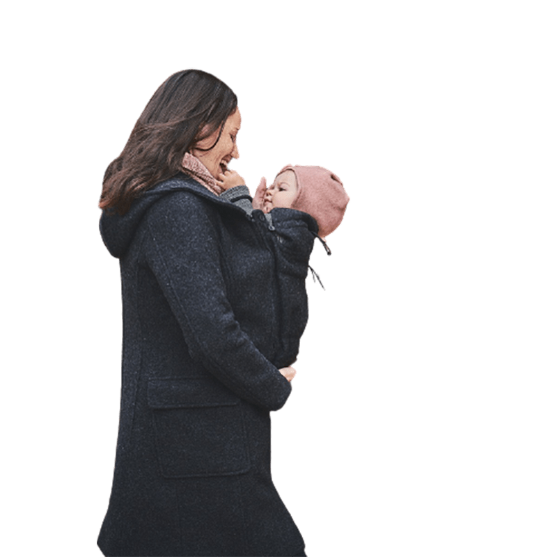 Mamalila Babywearing Wool Coat Vienna Anthracite grey - Babywearing OuterwearLittle Zen One4251054506307