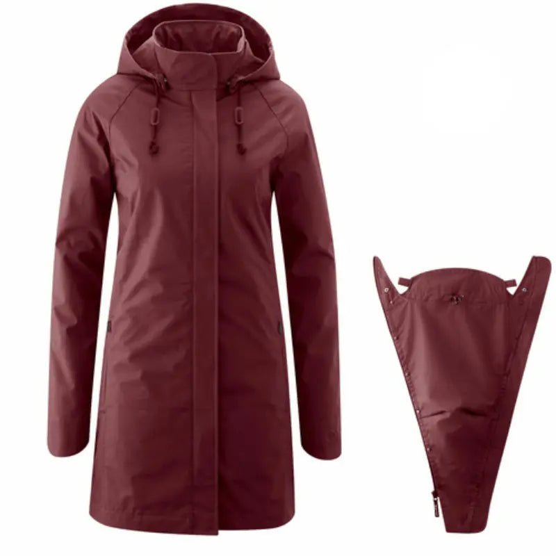 Mamalila Berlin Berry Coat for Babywearing Outerwear