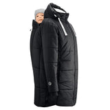 Mamalila Copenhagen Black Winter Maternity and Babywearing Coat Babywearing