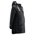 Mamalila Copenhagen Black Winter Maternity and Babywearing Coat Babywearing