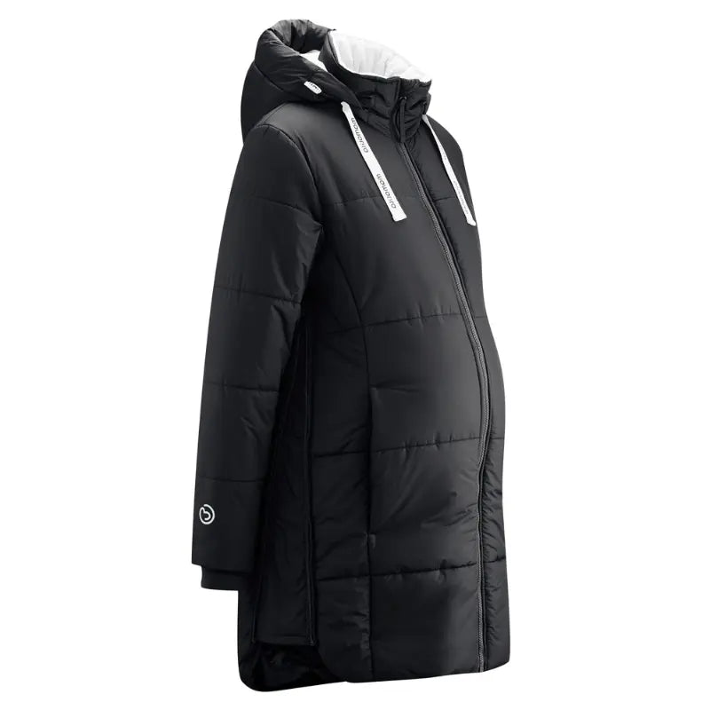 Mamalila Copenhagen Black Winter Maternity and Babywearing Coat Babywearing