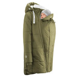 Mamalila Copenhagen Khaki Winter Maternity and Babywearing Coat Babywearing