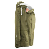 Mamalila Copenhagen Khaki Winter Maternity and Babywearing Coat Babywearing