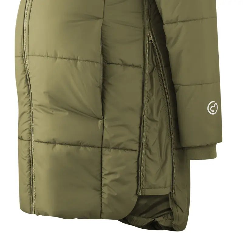 Mamalila Copenhagen Khaki Winter Maternity and Babywearing Coat Babywearing
