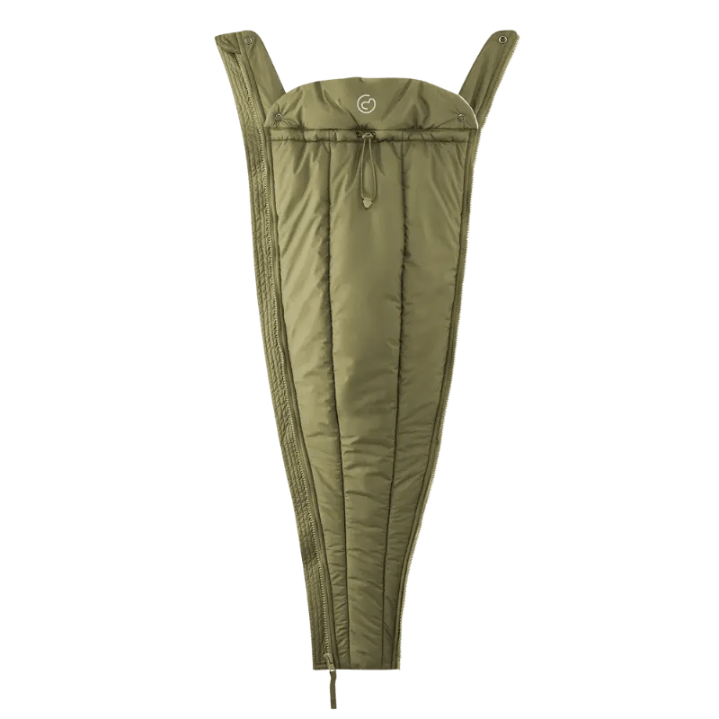 Mamalila Copenhagen Khaki Winter Maternity and Babywearing Coat Babywearing