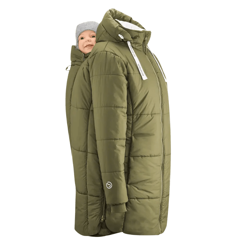 Mamalila Copenhagen Khaki Winter Maternity and Babywearing Coat - Babywearing OuterwearLittle Zen One4251054513817