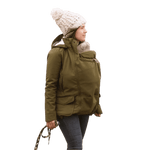 Mamalila Cosy Allrounder Khaki Softshell Maternity and Babywearing Jacket - Babywearing OuterwearLittle Zen One4251054511271