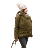 Mamalila Cosy Allrounder Khaki Softshell Maternity and Babywearing Jacket - Babywearing OuterwearLittle Zen One4251054511271